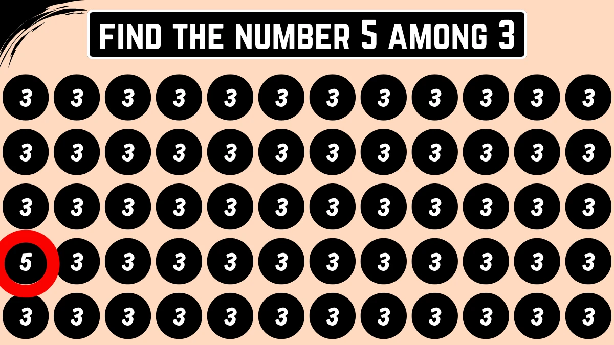 Viral Optical Illusion Challenge: Only 1% Can Spot 66 Hidden Among 55 in 5 Seconds!